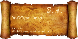 Drágos Antal névjegykártya