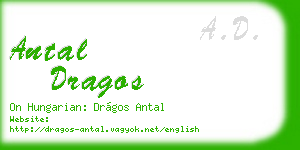 antal dragos business card