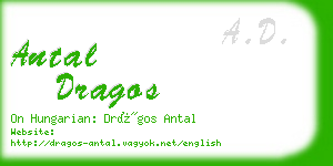 antal dragos business card